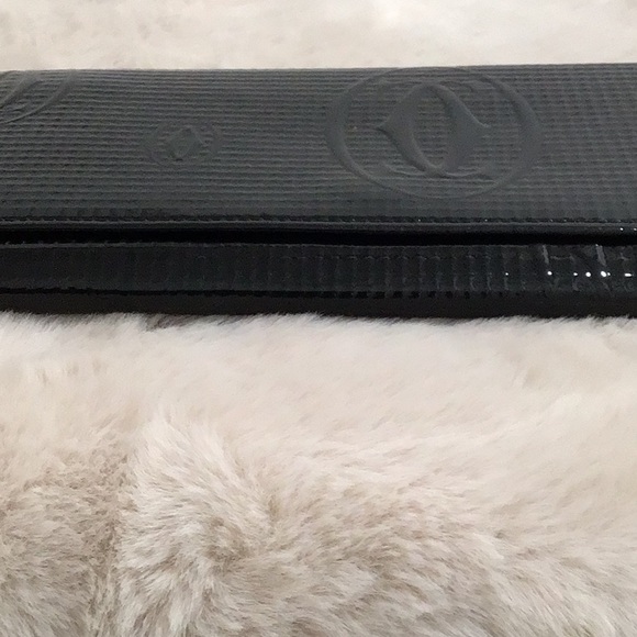 CARTIER Happy Birthday Patent Leather Embossed Black Long Wallet Women’s EUC - Picture 8 of 14